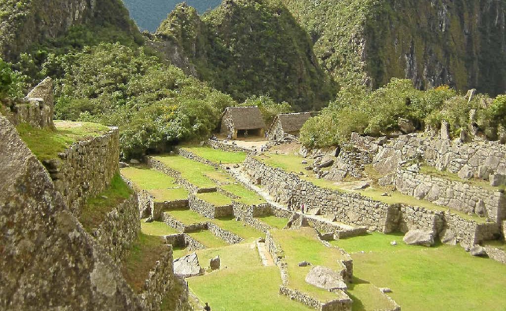 BREATH-TAKING: Huayna Picchu (top right) is the mountain south of the Machu Picchu citadel in the Peruvian Andes. BREATH-TAKING: Huayna Picchu (top right) is the mountain south of the Machu Picchu citadel in the Peruvian Andes.